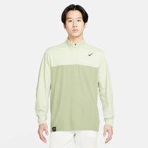 ナイキ NIKE　メンズ Dri-FIT 長袖 ハーフジップ ジャケット FD5771 386 オイルグリーン/ハニーデュー/ブラック　2024モデル
