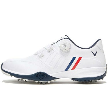 キャロウェイ　AERO SPORT BOA エアロスポーツ ボア　メンズ ゴルフシューズ C22996110 1031 ホワイト/ネイビー/レッド　2022年モデル 詳細1