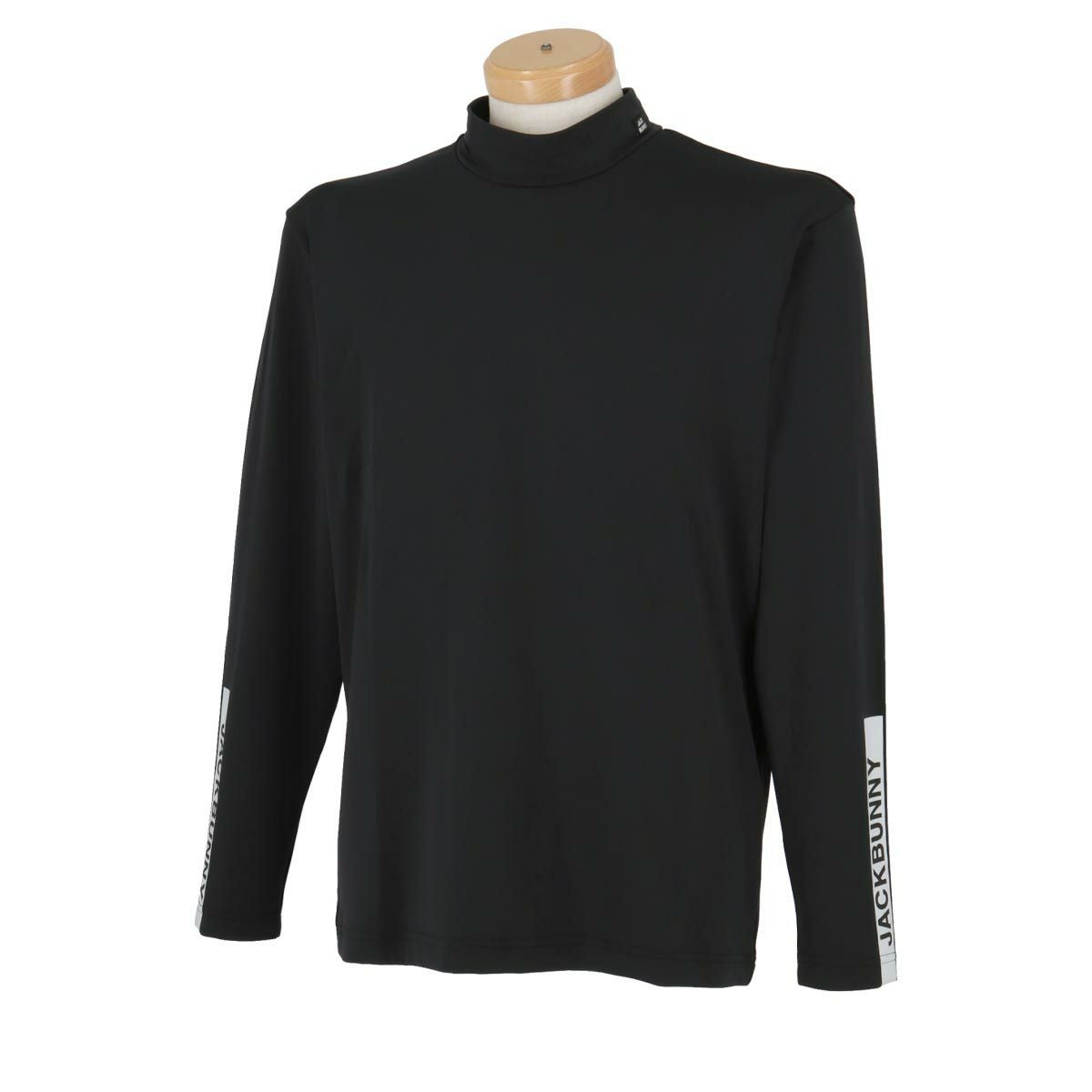 ジャックバニー Jack Bunny!!　メンズ バイカラー 裏起毛 ロゴライン 長袖 モックネックシャツ 262-4266929　2024年モデル ブラック（010）