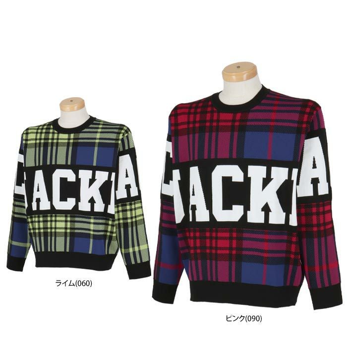 Jack Bunny ジャックバニー 星柄クルーネックセーター ニット golf Jack Bunny!!（ジャックバニー） ジャック バニー ゴルフウェア 長袖