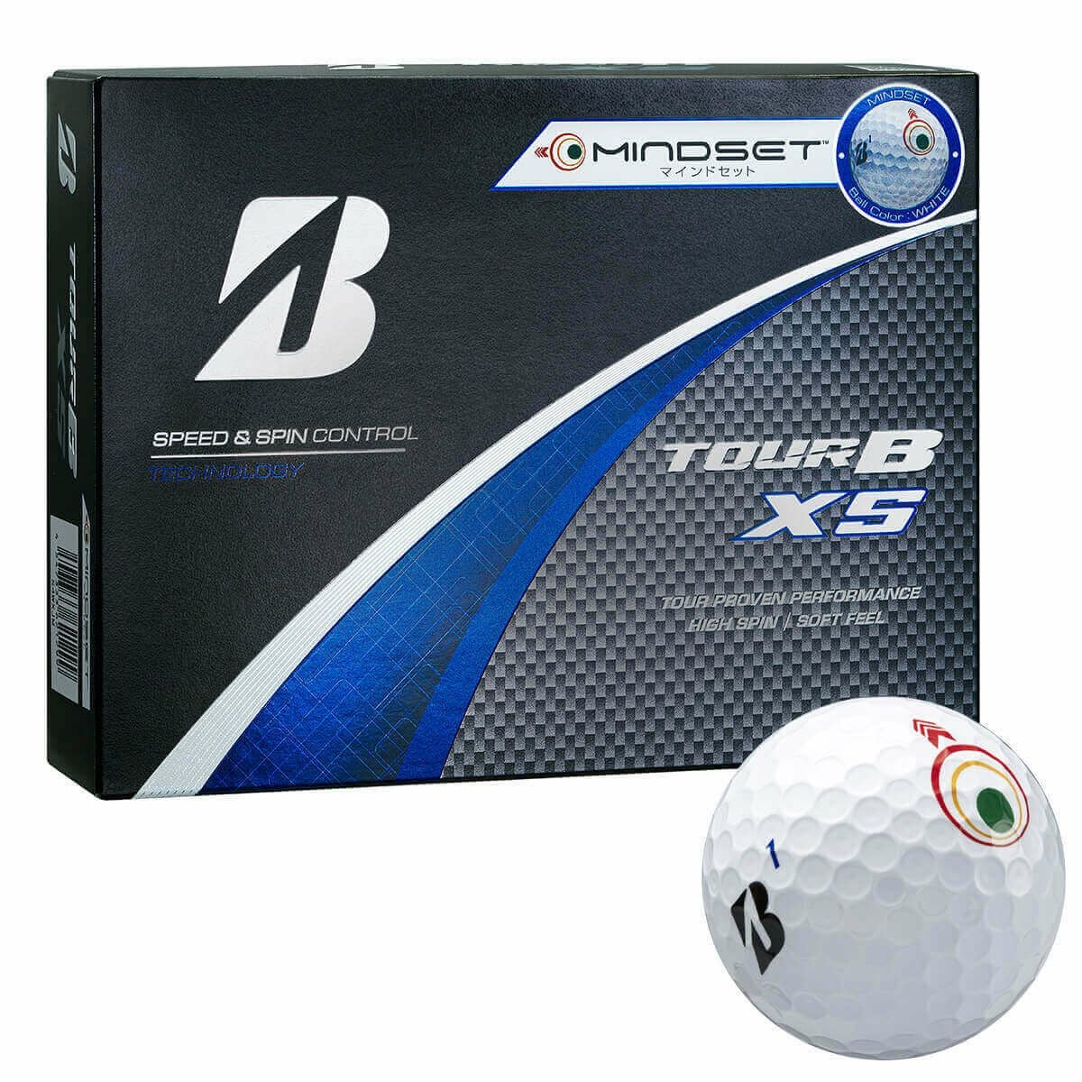 ブリヂストン ツアーB XS 2024年モデル ゴルフボール 1ダース（12球 