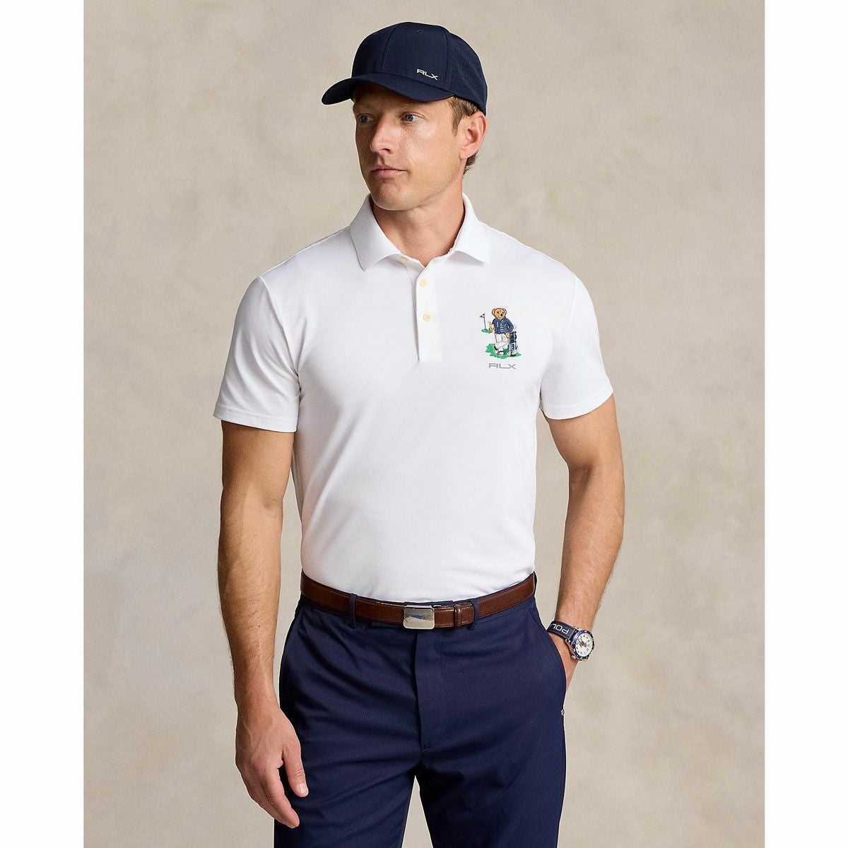 RLX GOLF　メンズ カスタム ポロベア 半袖 ポロシャツ MNXGKNI1N820596　2024年モデル WHITE（100）