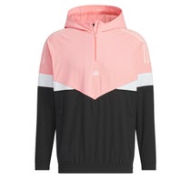 アディダス adidas　メンズ ULTIMATE365 ロゴ刺繍 カラーブロック ストレッチ 長袖 ハーフジップ フーディー JSC10　2024年モデル