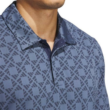 アディダス adidas　メンズ ULTIMATE365 総柄 ロゴジャガード 半袖 ポロシャツ JTX61　2024年モデル 詳細3