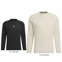 アディダス adidas ULTIMATE365 ロゴジャガード 裏フリース ストレッチ 長袖 クルーネック プルオーバー KRK30 2024年モデル