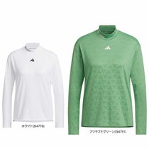 アディダス adidas レディース ULTIMATE365 ロゴジャガード ストレッチ 長袖 モックネックシャツ JTC17 2024年モデル