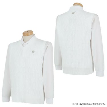 セントアンドリュース St ANDREWS　メンズ 軽量 斜め柄 Vネック ニット ベスト 042-4273851　2024年モデル 詳細2