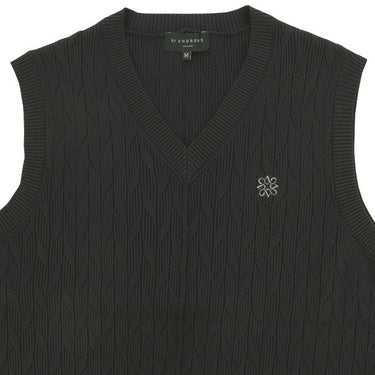 セントアンドリュース St ANDREWS　メンズ 軽量 斜め柄 Vネック ニット ベスト 042-4273851　2024年モデル 詳細3