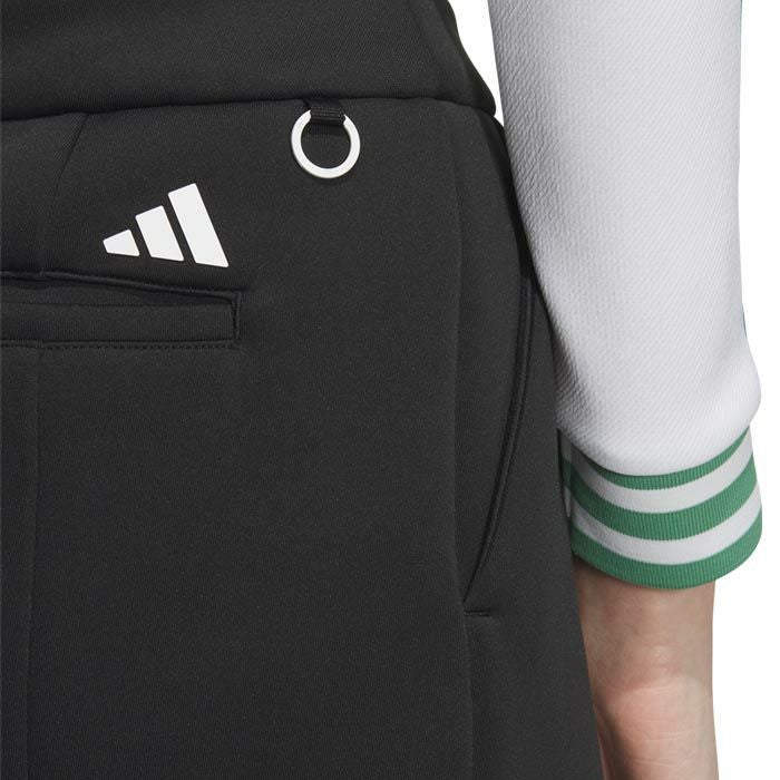 アディダス adidas　レディース ULTIMATE365 ロゴ刺繍 ダンボールニット ストレッチ インナーパンツ一体型 スカート KWE57　2024年モデル 詳細4