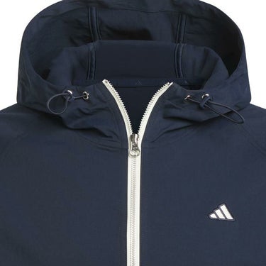 アディダス adidas　メンズ GO-TO 防風 ロゴ刺繍 ストレッチ 長袖 フルジップ フーディー JTX89　2024年モデル 詳細3