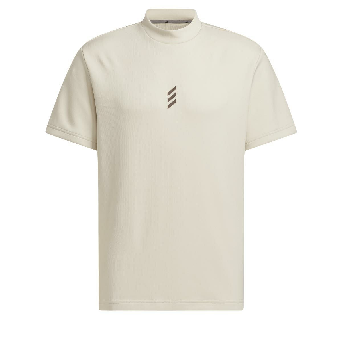 アディダス adidas メンズ ロゴプリント ストレッチ 半袖 モックネック
