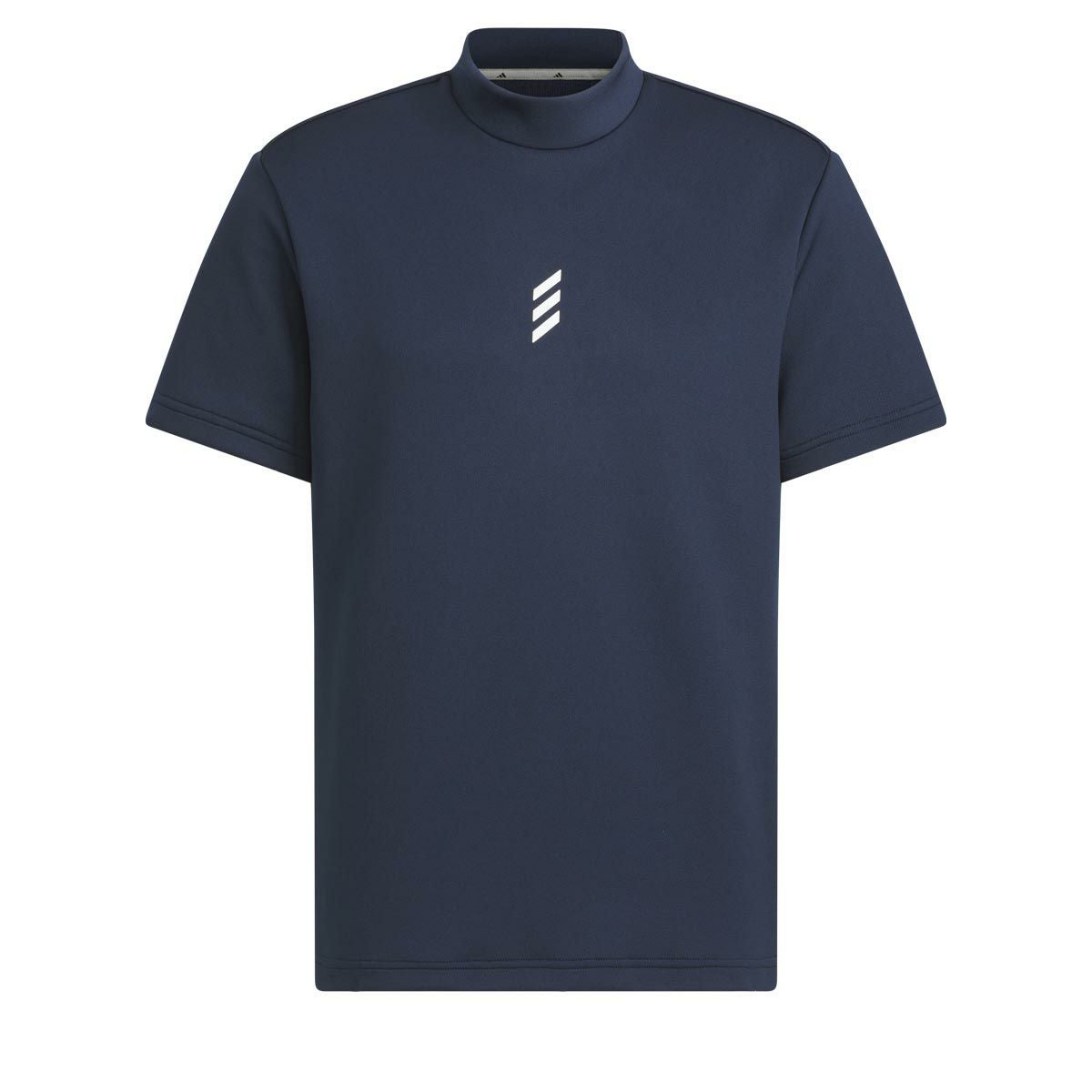 アディダス adidas メンズ ロゴプリント ストレッチ 半袖 モックネック