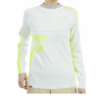 アドミラル Admiral　レディース ロゴジャガード 配色切替 長袖 クルーネック セーター ADLA458　2024年モデル