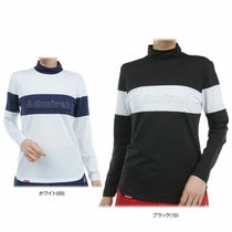アドミラル Admiral レディース メタルロゴ バイカラー 裏起毛 ストレッチ 長袖 モックネックシャツ ADLA459 2024年モデル