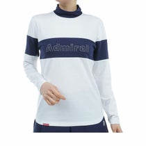 アドミラル Admiral　レディース メタルロゴ バイカラー 裏起毛 ストレッチ 長袖 モックネックシャツ ADLA459　2024年モデル