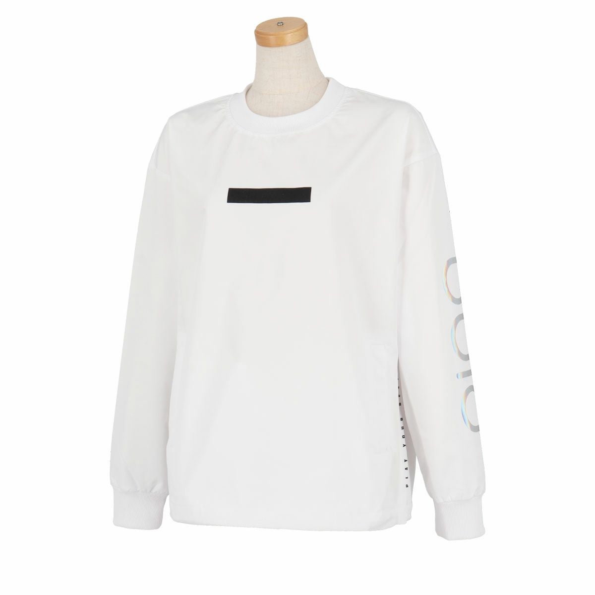 ピン PING　レディース ビッグロゴプリント ストレッチ 長袖 スニードジャック 622-4221900　2024年モデル ホワイト（030）