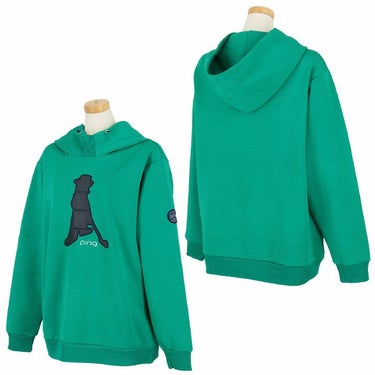 ピン PING　レディース Mr.PING アップリケ ダンボールスウェット 長袖 プルオーバー フーディー 622-4262904　2024年モデル 詳細2