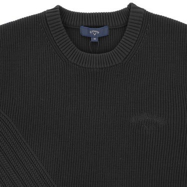 キャロウェイ Callaway　メンズ 編み地切替 長袖 クルーネック セーター C24218100　2024年モデル 詳細3