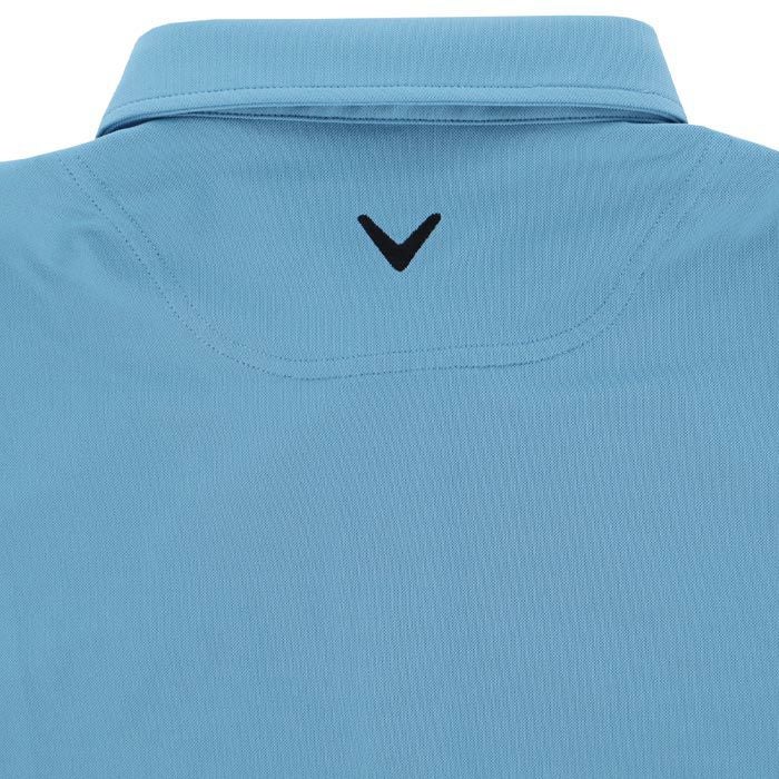 キャロウェイ Callaway　メンズ 鹿の子 ロゴ刺繍 長袖 ポロシャツ C24233100　2024年モデル 詳細4