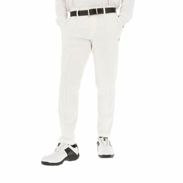 キャロウェイ Callaway　メンズ 撥水 8WAYストレッチ ピンタック ニットピケ ロングパンツ C24226103　2024年モデル ホワイト（1030）