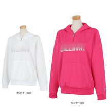 キャロウェイ Callaway レディース メタリックロゴプリント ダンボールスウェット 長袖 ハーフジップ パーカー C24217200 2024年モデル