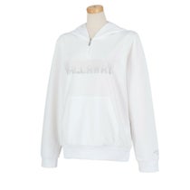 キャロウェイ Callaway　レディース メタリックロゴプリント ダンボールスウェット 長袖 ハーフジップ パーカー C24217200　2024年モデル