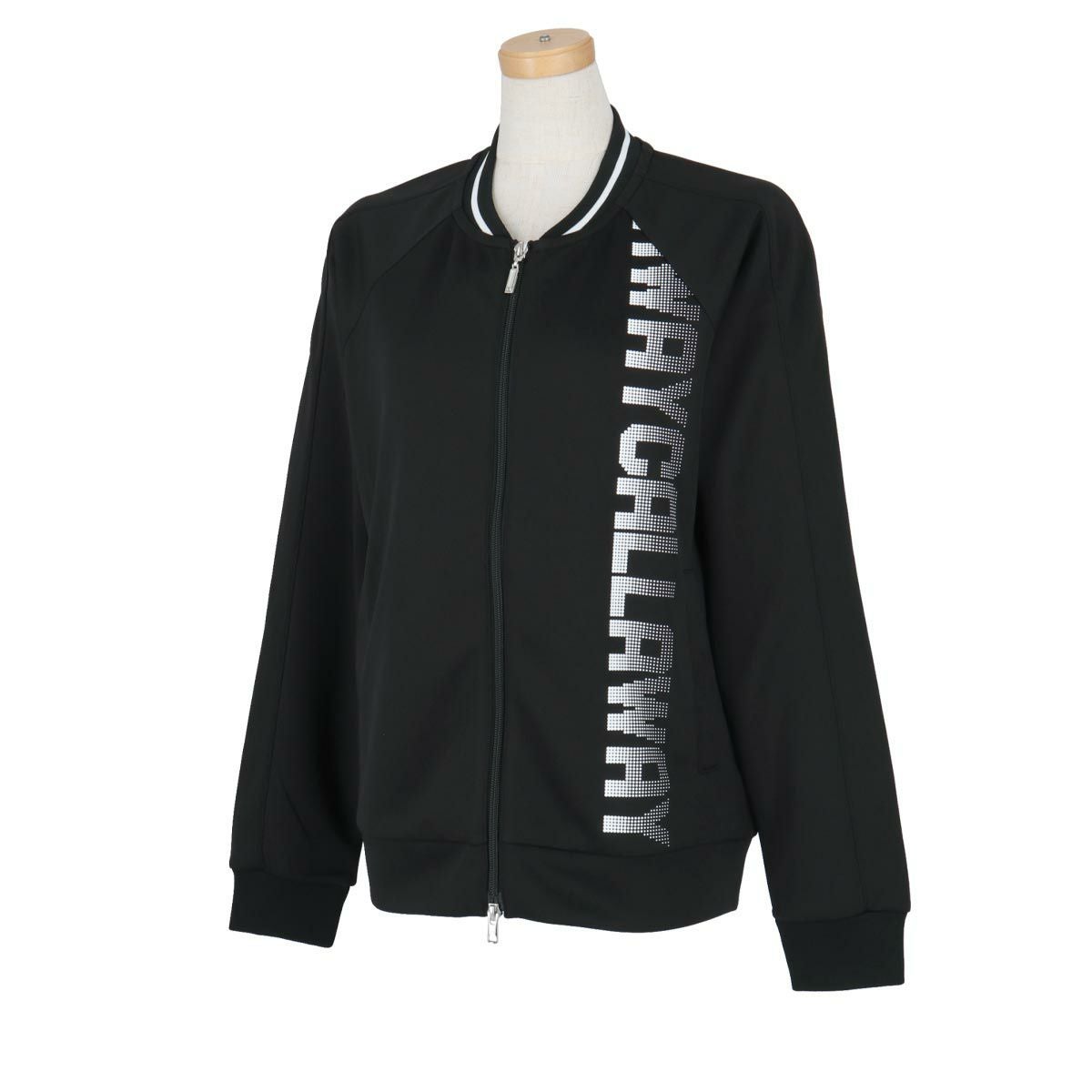 キャロウェイ Callaway レディース ドットロゴプリント ダンボールスウェット 長袖 フルジップ ブルゾン C24217201 2024年モデル