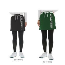 キャロウェイ Callaway レディース ドットロゴプリント ダンボールスウェット バイカラー スカート C24228205 2024年モデル