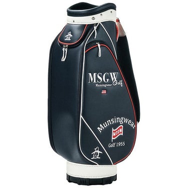 マンシングウェア Munsingwear　ロゴデザイン キャディバッグ MG4FCB01M NV00 ネイビー　2024年モデル 詳細1