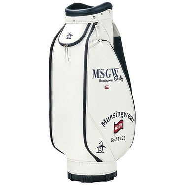 マンシングウェア Munsingwear　ロゴデザイン キャディバッグ MG4FCB01M WH00 ホワイト　2024年モデル 詳細1