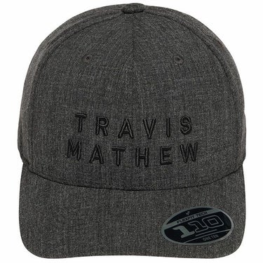 トラヴィスマシュー Travis Mathew　メンズ ロゴ刺繍 スナップバック キャップ 1MX390JV 0HBL ヘザーブラック　2024年モデル 詳細1