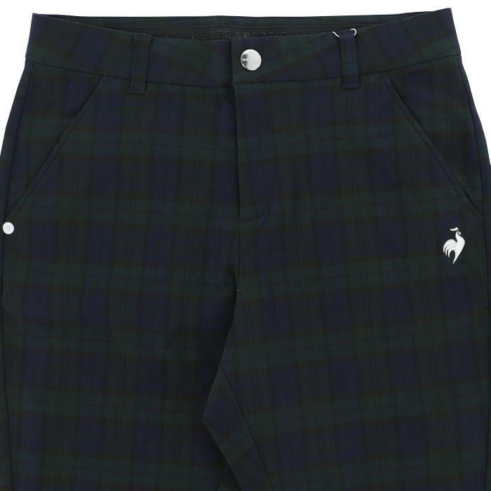 ルコック Le coq sportif　レディース チェック柄 ストレッチ テーパード 9分丈 パンツ LG4FLP51L　2024年モデル 詳細3