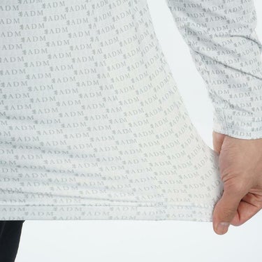 アドミラル Admiral　メンズ ビッグランパント刺繍 総柄 裏微起毛 長袖 ハイネックシャツ ADMA476　2024年モデル 詳細4