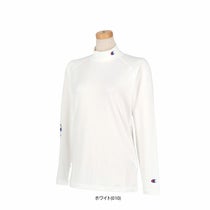 チャンピオンゴルフ ChampionGOLF　レディース ロゴプリント ストレッチ 長袖 ラグランスリーブ モックネックシャツ CW-AG401　2024年モデル