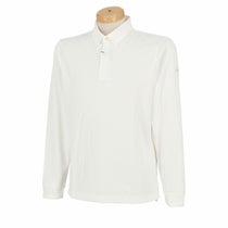 タイトリスト Titleist　メンズ モノグラムジャカード 小柄 UVケア ストレッチ 長袖 ボタンダウン ポロシャツ TLPMT308J　2024年モデル