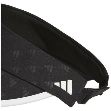 アディダス adidas　レディース モノグラム柄 ワイド サンバイザー JTC23 IS4857 ブラック　2024年モデル 詳細3