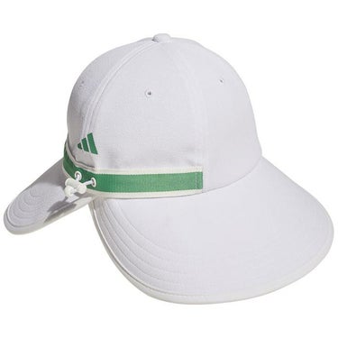 アディダス adidas　レディース リニアロゴ ワイドブリム キャップ JTC24 IS4855 ホワイト　2024年モデル 詳細1