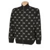 セントアンドリュース St ANDREWS　メンズ 総柄 ロゴジャガード 長袖 ニット フルジップ ブルゾン 042-4272051　2024年モデル ブラック（010）