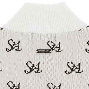 セントアンドリュース St ANDREWS　メンズ 総柄 ロゴジャガード 長袖 ニット フルジップ ブルゾン 042-4272051　2024年モデル 詳細4