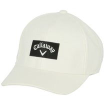 キャロウェイ Callaway　メンズ ロゴ刺繍 フランネル キャップ C24291109 1030 ホワイト　2024年モデル