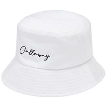 キャロウェイ Callaway　レディース ロゴ刺繍 バケットハット C24291213 1030 ホワイト　2024年モデル ホワイト（1030）