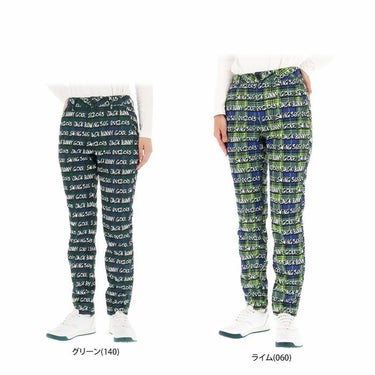 ジャックバニー Jack Bunny!!　レディース 総柄プリント チェック柄 裏起毛 ストレッチ ロングパンツ 263-4231020　2024年モデル 詳細1