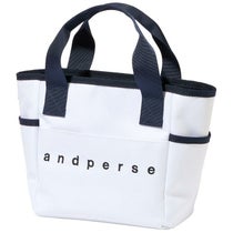 アンパスィ and per se　ロゴワッペン カートバッグ AUA7124 10 ホワイト　2024年モデル