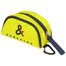 アンパスィ and per se　ロゴ刺繍 ボールポーチ AUF7134 63 ライム　2024年モデル