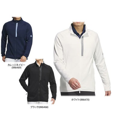 アディダス adidas　メンズ ULTIMATE365 裏起毛 サイドメッシュ切替 長袖 フルジップ ジャケット JTY65　2024年モデル 詳細1