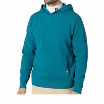 フットジョイ FootJoy　メンズ ロゴ刺繍 ハニカム柄 長袖 ニット プルオーバー フーディー FJ-F24-M03　2024年モデル