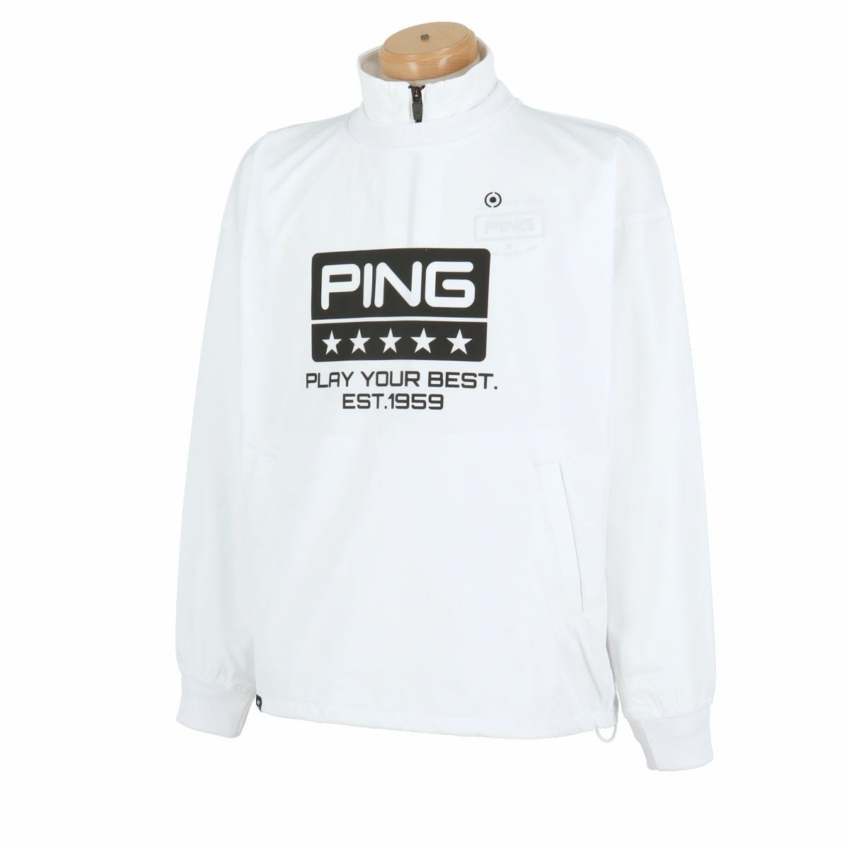 ピン PING メンズ ロゴプリント ツインレイヤード 長袖 プルオーバー