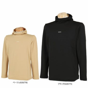 テーラーメイド TaylorMade　メンズ バックロゴライン 裏起毛 ストレッチ 長袖 プルオーバー フーディー UN358　2024年モデル 詳細1