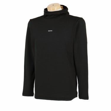 テーラーメイド TaylorMade　メンズ バックロゴライン 裏起毛 ストレッチ 長袖 プルオーバー フーディー UN358　2024年モデル ブラック（U26775）