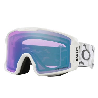 オークリー OAKLEY　LINE MINER L ラインマイナー L スキー スノーボードゴーグル  平野歩夢選手着用モデル WHITE CAMO/PRIZM ICED IRIDIUM　2024-2025 詳細1